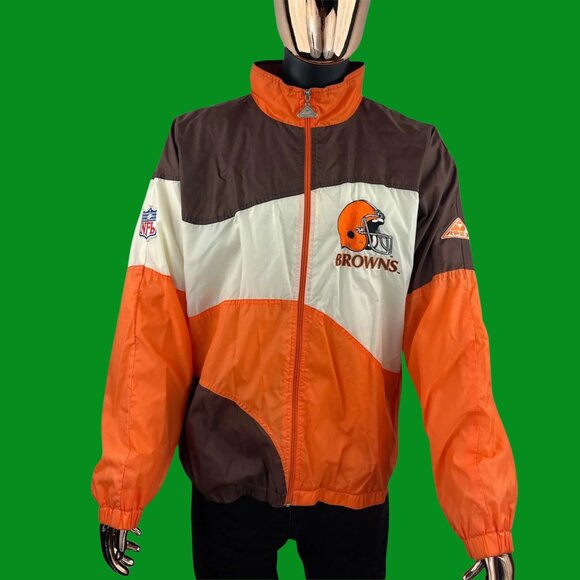 VTG NFL Apex One Pro Line Stitched Cleveland Browns Windbreaker - Picture 3 of 10
